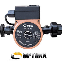Циркуляционный насос Optima OP25-40 180 mm+гайки,+кабель с вилкой