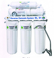 Система обратного осмоса BIO + sistems -SL01  5 ступеней без насоса (мембрана FilmitekСША)3-6 АтМ